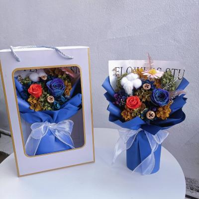 KC-B-008 Sky rose preserved roses bouquets