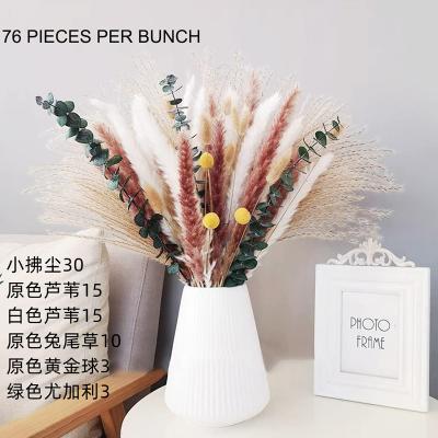 Style 18-76stems/Bunch Natural Real Dried Flowers Bouquets