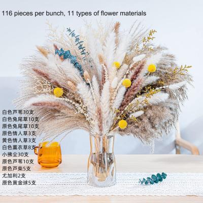 Style 22-116stems/Bunch Natural Real Dried Flowers Bouquets