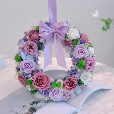 Preserved Real Roses Wreath Eternal Flowers Forever Real Roses Home Wreaths 