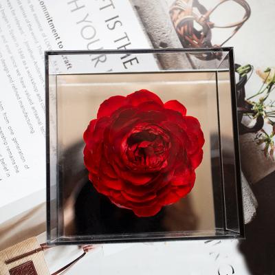 Preserved Peony Acrylic Mirror Handmade Gift Box