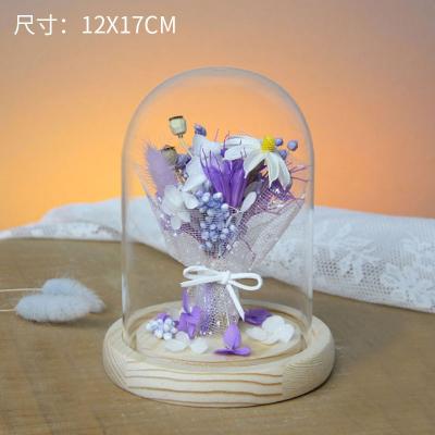 005 Dried Flower Glass Cover Micro Landscape