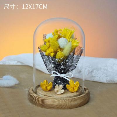 006 Dried Flower Glass Cover Micro Landscape