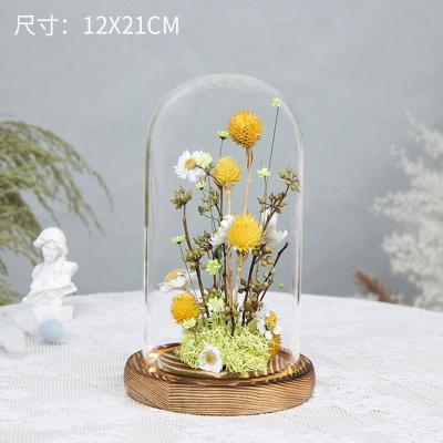 011 Dried Flower Glass Cover Micro Landscape