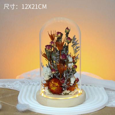 023 Dried Flower Glass Cover Micro Landscape