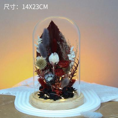 030 Dried Flower Glass Cover Micro Landscape