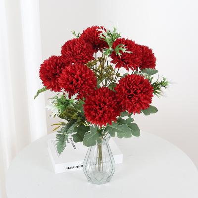 8 Head Simulated Ball Chrysanthemum Bouquet