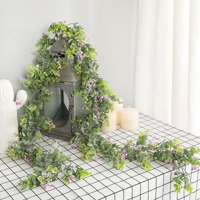 Simulated 2m gypsophila eucalyptus rattan