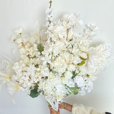 Artificial White Series Wedding Flowers 47 Kinds Materials Hall Layout Simulation Flower Wedding Road Guide Flower Arrangement High Ceiling Silk Flower 