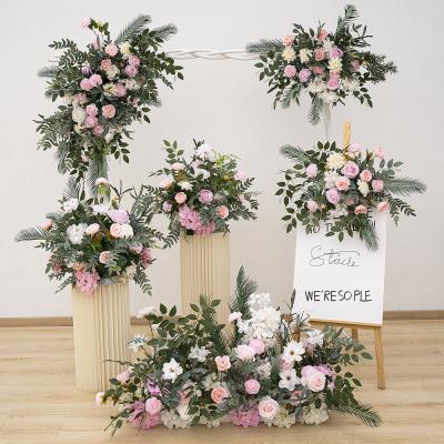 Artificial Pink Wedding Welcome Set Six Flowers