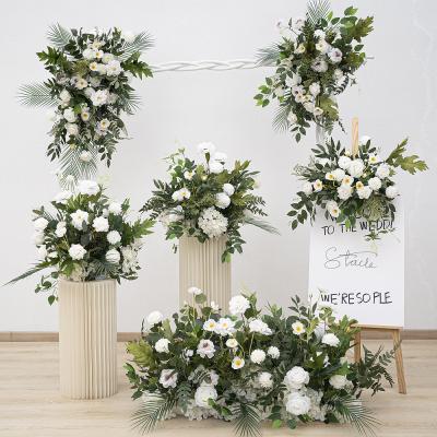 Artificial White Wedding Welcome Set Six Flowers