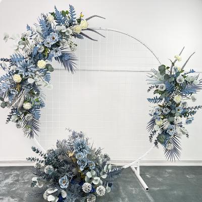 Artificial Fog Blue Wedding Welcome Set Three Flowers