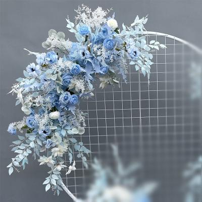 Artificial Light Blue Wedding Welcome Set Three Flowers