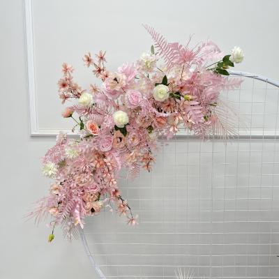 Artificial Pink Wedding Welcome Set Three Flowers