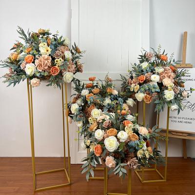 Artificial Coffe Wedding Road Guide Flower Arrangement 