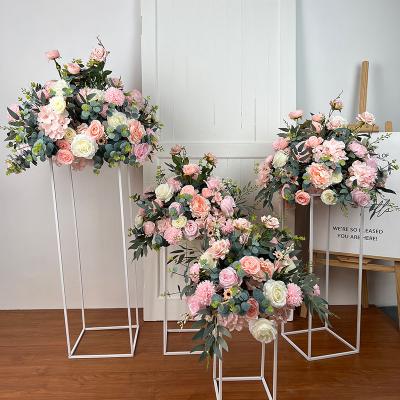 Artificial Pink Wedding Road Guide Flower Arrangement 